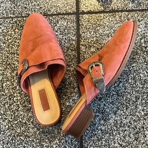 Forever 21 Coral Suede Loafers